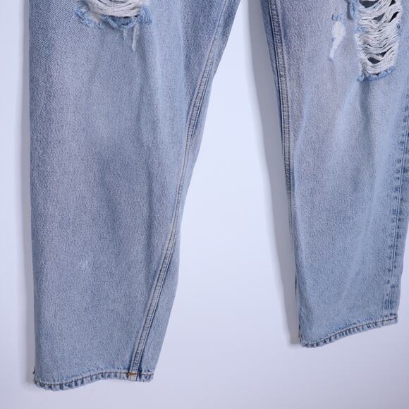 ALLSAINTS NWT Zelma Jean Light Indigo High Rise Ankle Straight Leg Women's 31 - Picture 6 of 11